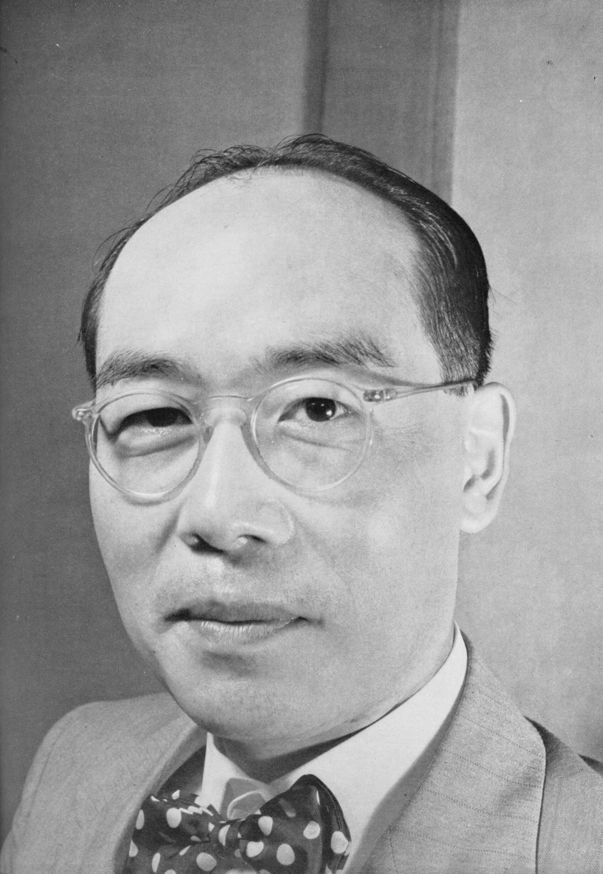 1950年土門拳拍攝的湯川秀樹黑白肖像
